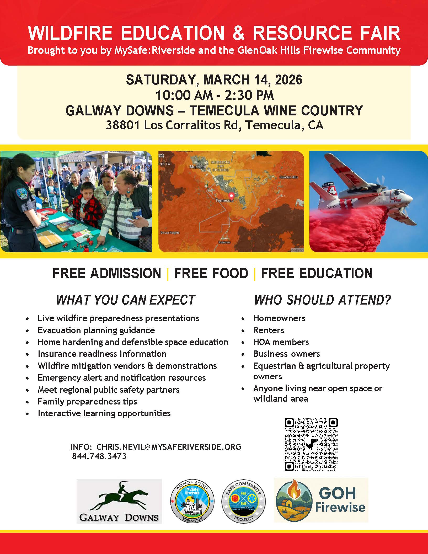 Wildfire Education & Resource Fair (Free) — March 14