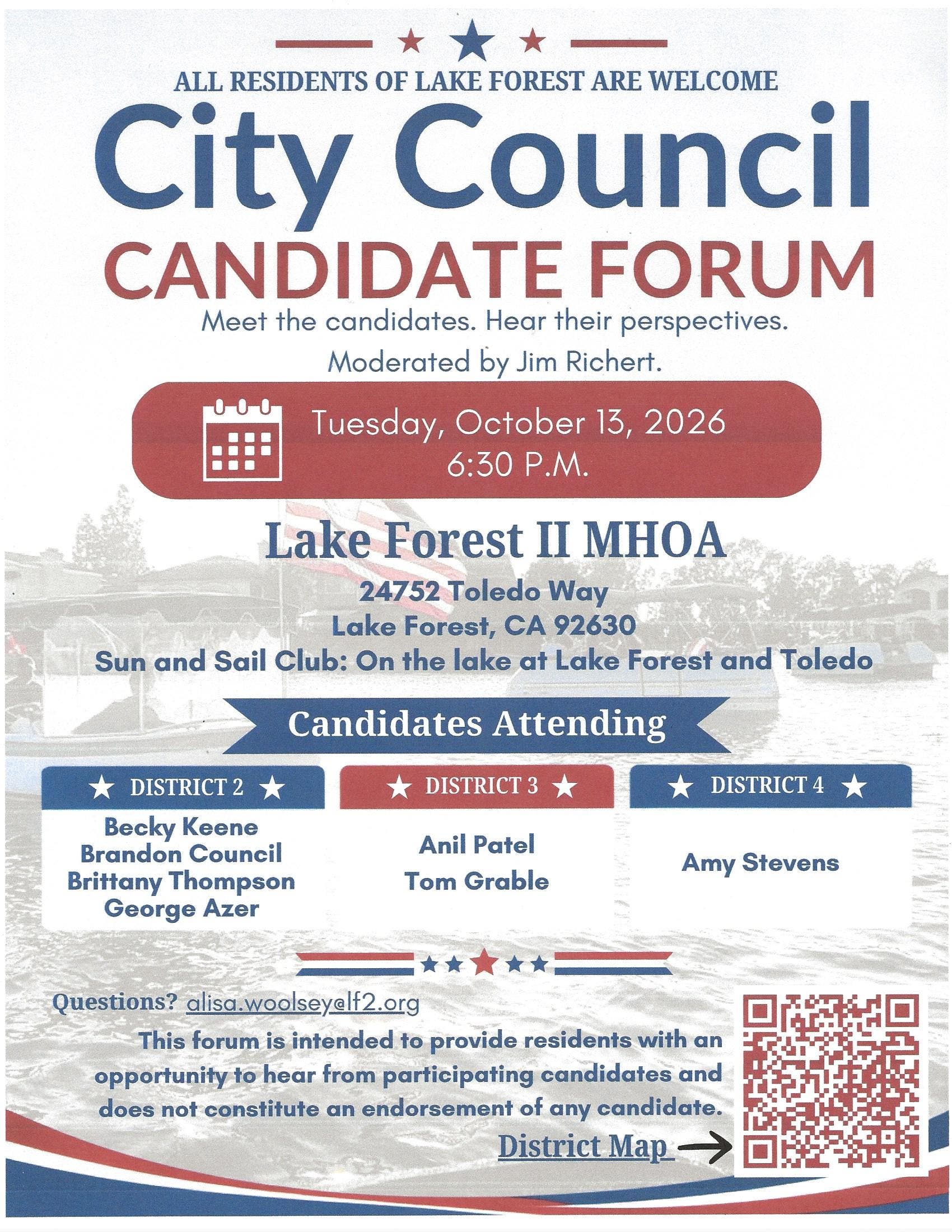 Lake Forest City Council Candidate Forum