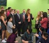 Montville Twp. students in Scott Riotto's AP U.S. Gov classes met Congresswoman Mikie Sherrill on April 5, 2019.