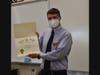 Morris County Teacher of the Year Christopher Butchko with Certificate of “Commendations and Praise” from NJ Senate and General Assembly and Assemblywoman Betty Lou DeCroce.