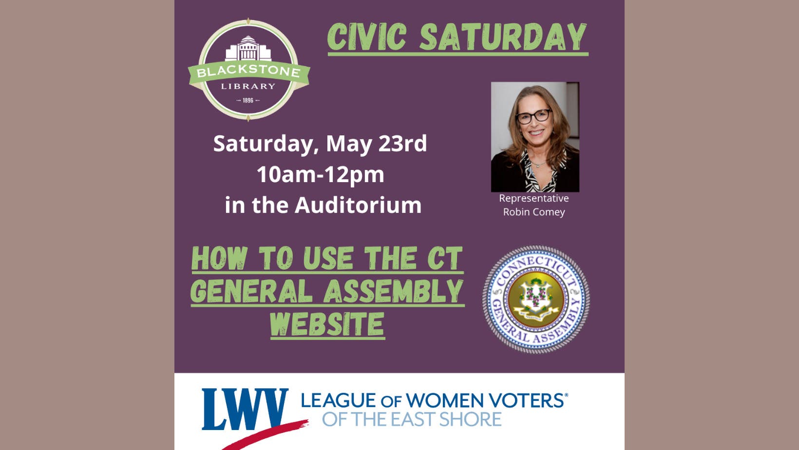 Civic Saturday : How to Use the CT General Assembly Website