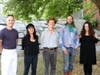 From Left: Artistic director Jim Larson, artists Nora Valdez, Sam Finkelstein, Gavin Kenyon and intern Kaitlyn Peters.