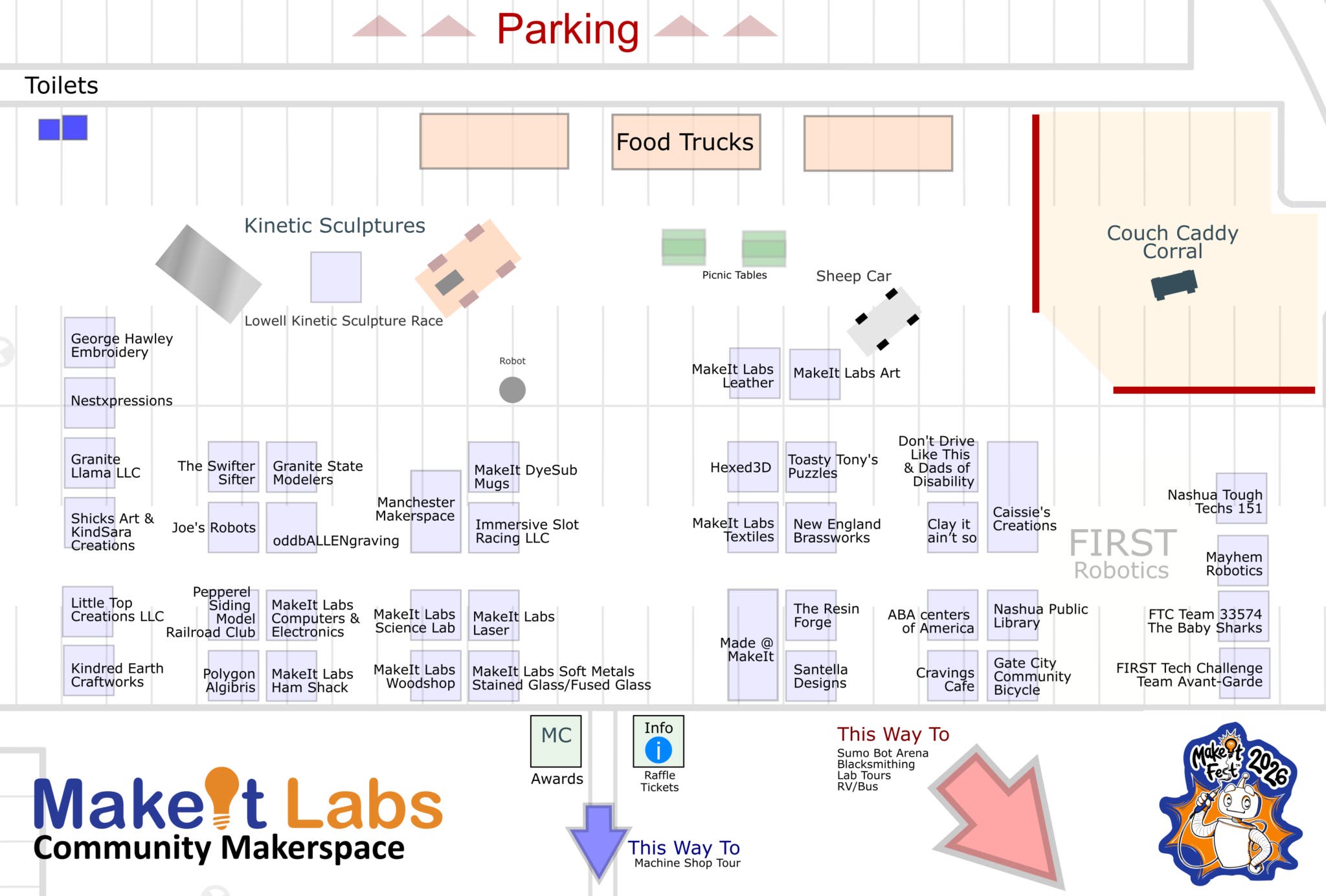 MakeIt Fest 2026 coming at you this SATURDAY + see map!