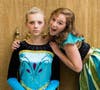 Evelyn Duggan and Madison Barton as Elsa and Anna
