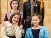 Caleb Jackson and Erin Varley as the King and Queen of Arendelle with Elise White and Holly Keenan as young Elsa and Anna