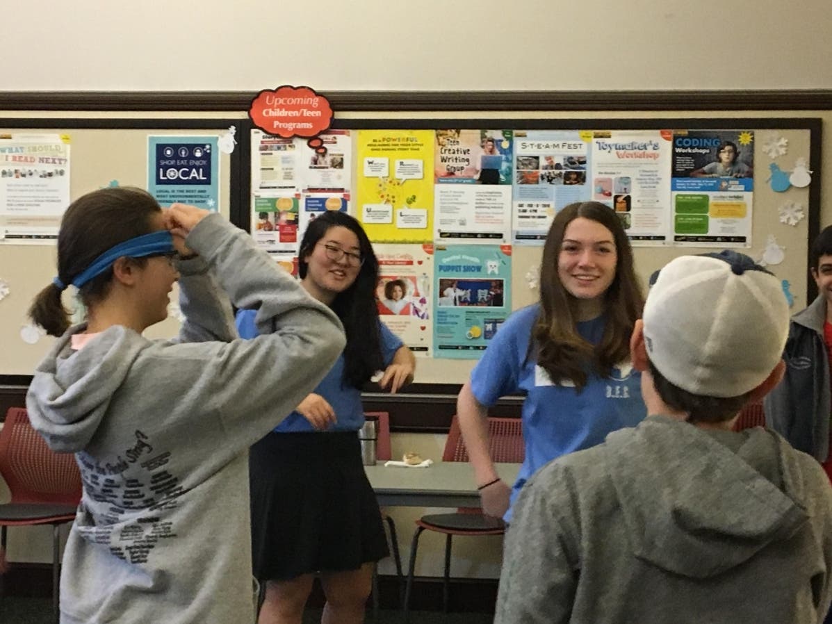 Students learned video skills at last year's Film Workshop (before COVID)