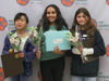 From left to right, Jocelyn Hon, Anjini Jandial, Nadya Ortiz and two other 5th graders at Hoover Elementary School in Burlingame topped the Best Elementary School Division.