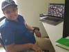 Palash learning at his desk