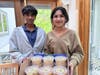 Krish Nara and Sree Nara sell Hummus to raise funds