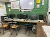 Computer center in the Govindpuri slums in Delhi, India