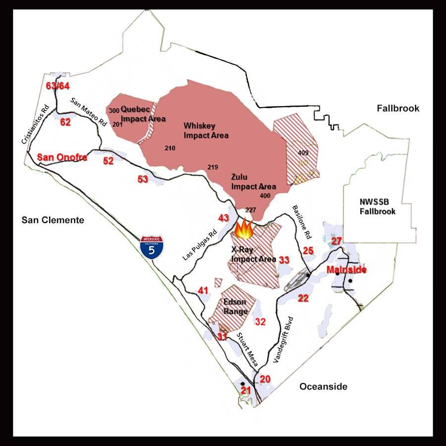 Brush Fire Rages on Camp Pendleton | Oceanside, CA Patch