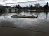 A motorhome remains in floodwaters in Sebastopol, CA, Feb. 28, 2019. Windows of the RV were visible 24 hours earlier.