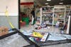 The damaged 7-Eleven store in Rohnert Park, CA