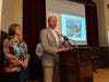  Healthquest CPR volunteers Paul Marini and Leslie Hart received the HeartSafe Community Golden Heart awards for 2019.