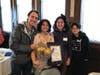 Karla Lounibos, recipient of the 2019 Health Hero award, is pictured with her family.