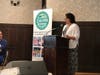 Petaluma Health Care District CEO Ramona Faith gives opening remarks at the Community Partnership Appreciation Breakfast