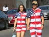 Two of the thousands of patriotic spectators and participants who came to Sonoma's popular Fourth of July Parade.