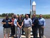 City officials celebrate the completion of Suisun City's Fuel Dock Replacement project, July 9, 2019.