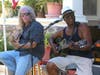 Al James, right, having fun at Napa PorchFest, Sunday, July 28, 2019.