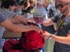 Jackson Family Wines sales staff and family members prepare emergency kits Aug. 1, 2019 at Oakville Winery.