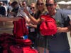 Jackson Family Wines sales staff and family members prepare emergency kits Aug. 1, 2019 at Oakville Winery.