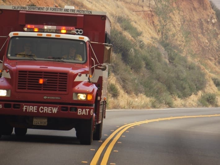 Fire evacuations were ordered in Healdsburg, California, Aug. 20, 2019.
