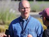 Sonoma County Director of Emergency Management Chris Godley speaks to participants of the county's first community evacuation drill held Saturday, Aug. 24, 2019.