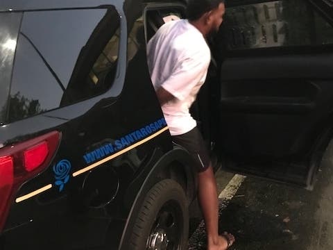 Rusiate Koliloa Waqa, 23, is arrested by Santa Rosa police Thursday, Aug. 29, 2019 on suspicion of kidnapping and raping a woman at Howarth Park Aug. 16, 2019.