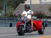 Cruising over the First Street Bridge in downtown Napa over Labor Day weekend 2019.