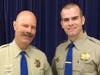 Napa-based CHP helicopter flight officers Pete Gavitte (left) and Whitney Lowe (right) flew 26 people to safety from the Atlas Fire the night of Oct. 8-9, 2017.