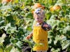 One-year-old Ellie Hamner checks out Petaluma Pumpkin Patch.