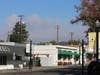 The Kincade Fire is seen from downtown Healdsburg, California, Saturday, Oct. 26, 2019.