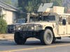 California National Guard on patrol in evacuation zones during the Kincade Fire in Sonoma County, October 2019.