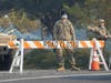 California National Guard on patrol in evacuated zones during the Kincade Fire, October 2019.