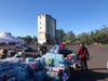 The city of Santa Rosa hosts a food donation and distribution event for Kincade Fire evacuees and residents impacted by PG&E's public safety power shutoffs,, Friday, Nov. 1, 2019 at the Santa Rosa Fire Department Training Center on West College Avenue. 