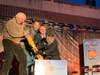 Congressman Mike Thompson, Vallejo City Mayor Bob Sampayan and others officially “flipped the switch” to solar energy, Nov. 29, 2019, at Six Flags Discovery Kingdom in Vallejo, California. The park is the first on the West Coast to be powered by solar.