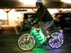 Cotati resident Marc Conant has his hybrid-electric bicycle decked out for the holidays, Dec. 15, 2019.