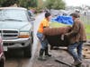 Volunteers with the Clean River Alliance were among community members who turned out Wednesday, Jan. 22, 2020, to help with the clean-up of a homeless encampment along the Joe Rodota Trail near Santa Rosa.