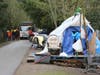 Occupants of a homeless encampment along the Joe Rodota Trail west of Santa Rosa have been given notice to vacate by Wednesday, Jan. 29, 2020.