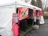 Ahead of Sunday's big game, pop-up stores such as this one in Rohnert Park are selling NFL-licensed San Francisco 49ers merchandise.
