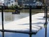 A look at one of three easily accessible, low-floating docks installed in January on the Petaluma River at the future site of The Floathouse.