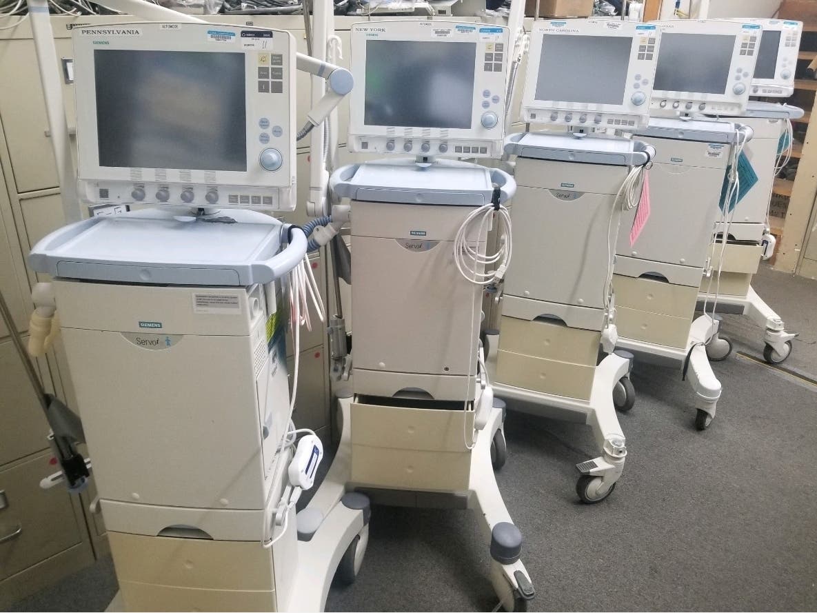 Cal OES picked up 14 ventilators Tuesday from Napa Valley College for use at hospitals treating patients for COVID-19, the respiratory disease caused by the new coronavirus.