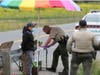 Sheriff's deputies gave workers at this roadside stand two warnings before issuing a citation Saturday, a spokesperson for the Sonoma County Sheriff's Office said.