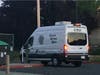 A Napa Police Department Crime Scene van pulls into the Napa County Sheriff's Office facility near the Napa County airport following a fatal deputy-involved shooting Friday.