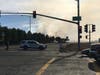 Smoke billows from a brush fire Friday around 5 p.m. in Fairfield, California, near I-680.