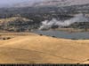 An aerial view of the fire Monday in Benicia.