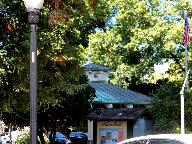 "Open Streets Healdsburg" expands public space for the community, businesses and visitors to help with physical distancing and places to stroll and sit in the downtown area amid ongoing coronavirus-related public health orders.