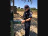 Sgt. Walund of the Napa Police Department is pictured with a kitten he recently rescued from state Highway 29.