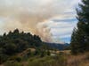 The 13-4 fire burns Tuesday in the Venado area of northern Sonoma County.