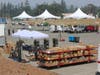 As mobile service and repair center for fire vehicles is set up at the Santa Rosa Fairgrounds during the LNU Lightning Complex fires in Sonoma County.